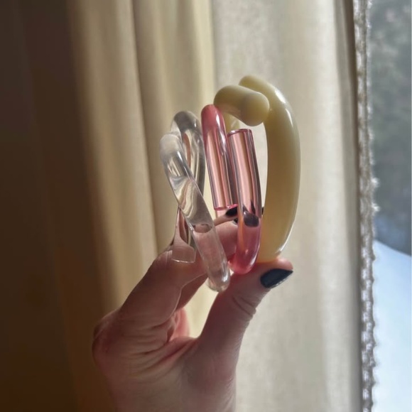 Corey Moranis Lucite Bracelets x 3 - Picture 4 of 4